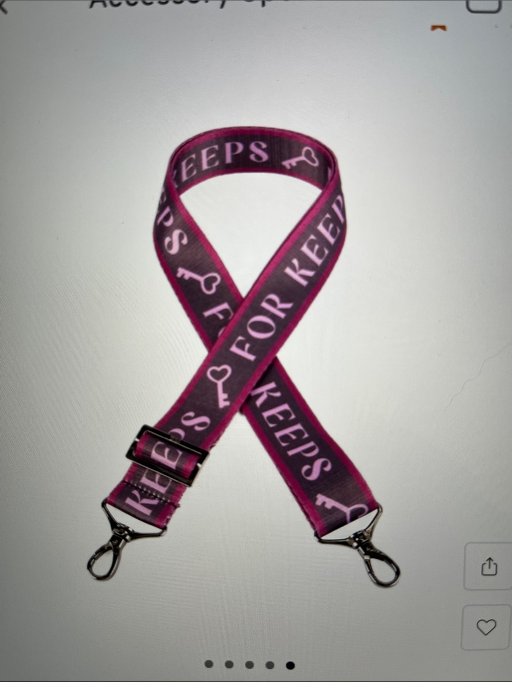 LUG - 1.5” FOR KEEPS Webbed Strap from the Love Accessory 3 pc Bundle
